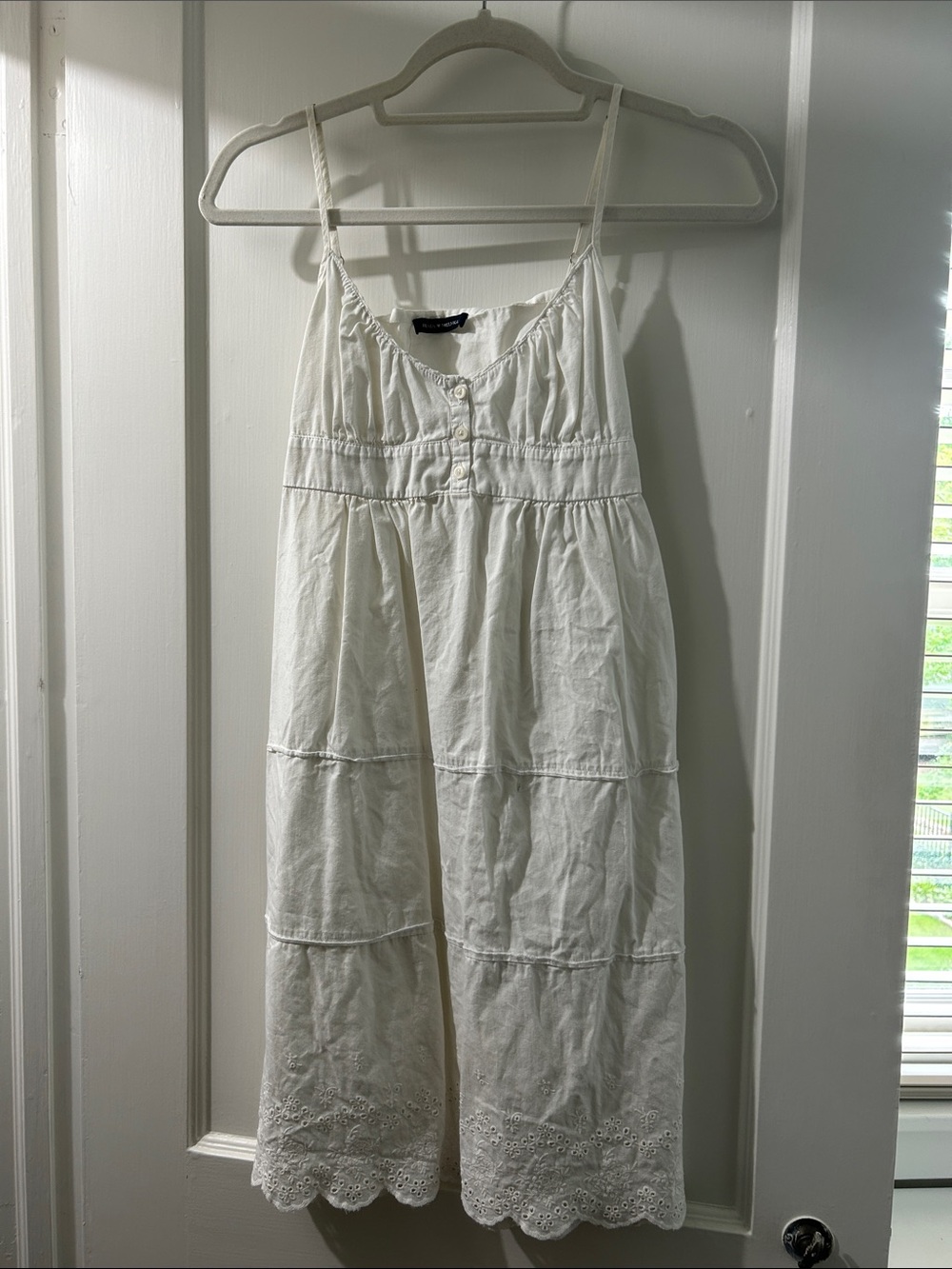 Brandy Melville white eyelet dress